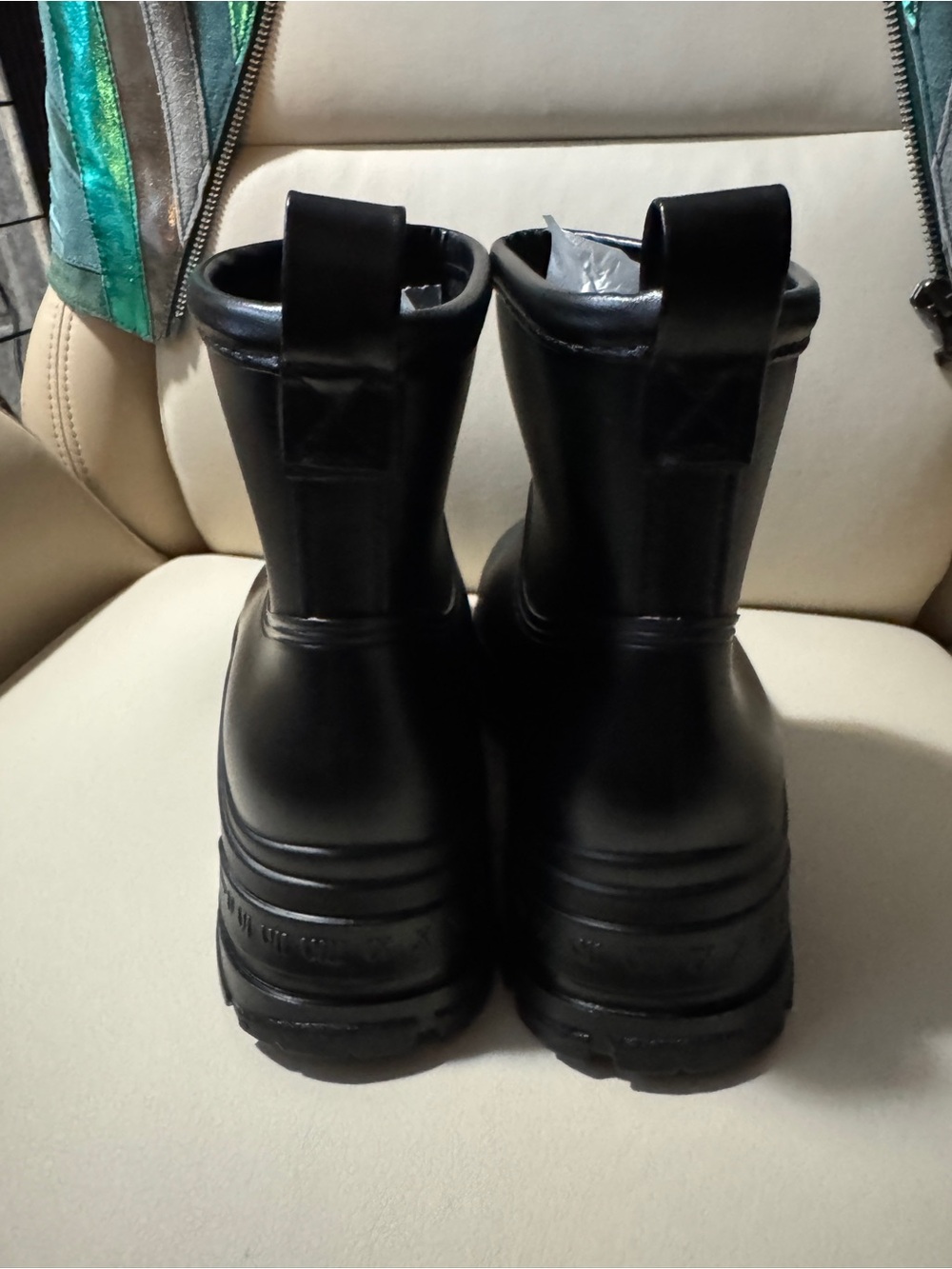 Black Women’s Platform Waterproof Ankle Boots - Picture 3 of 6